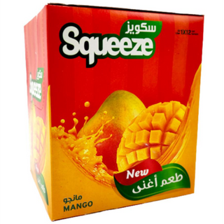 Squeeze Powder Juice Mango Flavor 6 packs x 12 