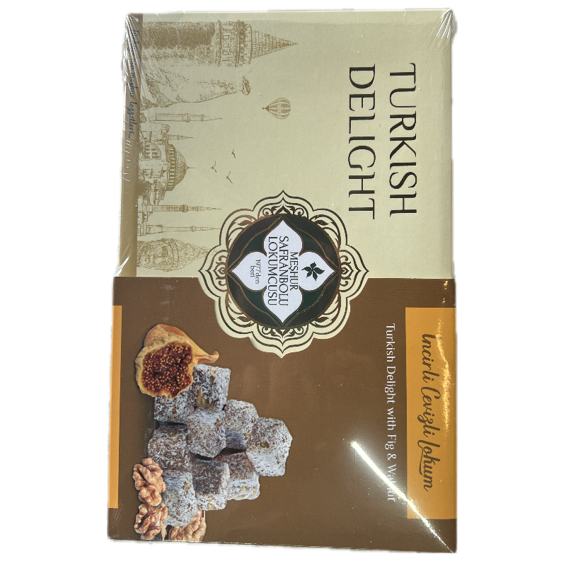 TURK Lokum Turkish Delight With Fig and Walnut 600g x 12 Main Image