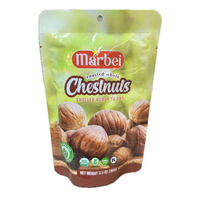 Marbei CHESTNUT Grilled peeled 100g x 24 psc  Main Image