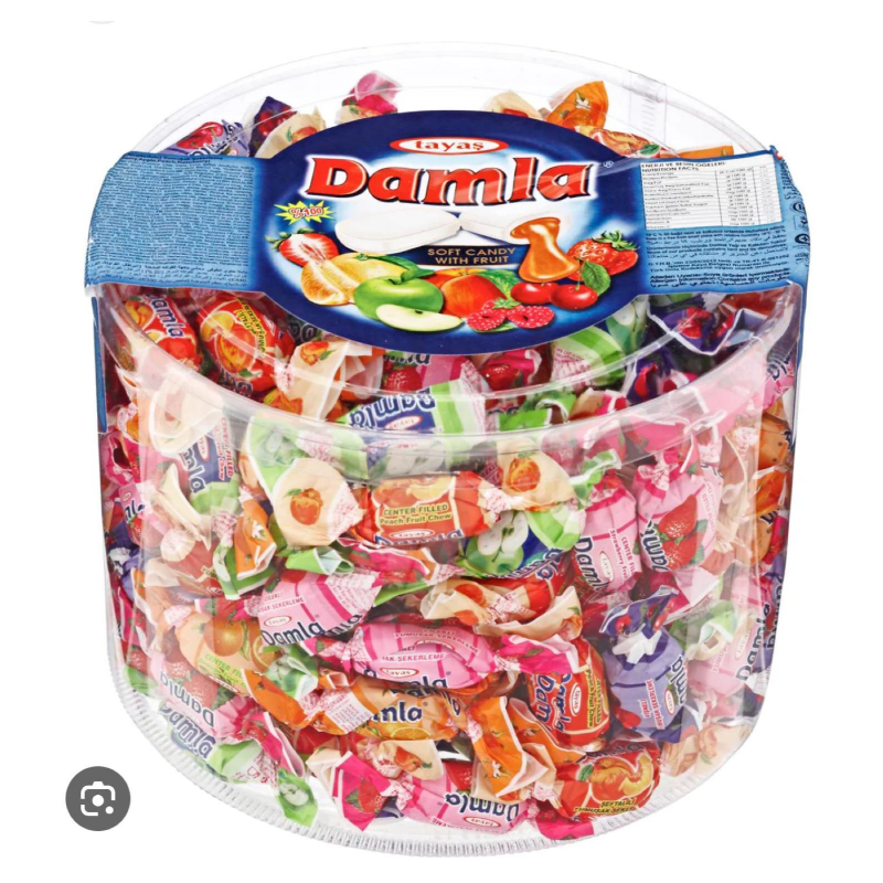 Damla Sours Assorted fruits flavored soft candies 500g  Main Image