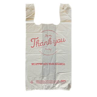 Shopping Bags "Thank You" Plastic T-Shirt - 1000 Case High Quality