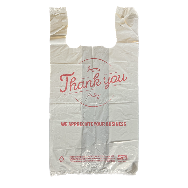 Shopping Bags "Thank You" Plastic T-Shirt - 1000 Case High Quality Main Image