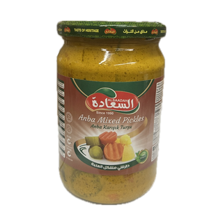 Al Saadah Mixed Pickles (Anba)  660 x 12 Glass Jar 