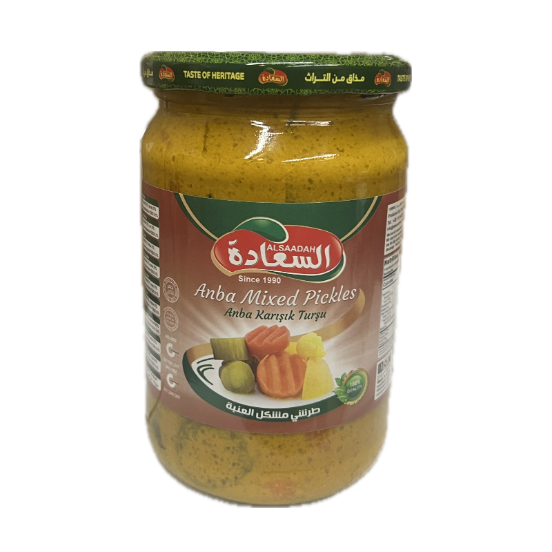 Al Saadah Mixed Pickles (Anba)  660 x 12 Glass Jar  Main Image