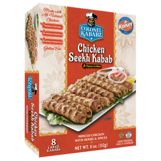 COLONEL CHICKEN SEEKH KABABS 12 carton case x 312G