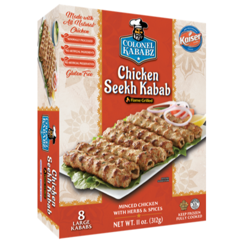 COLONEL CHICKEN SEEKH KABABS 12 carton case x 312G Main Image