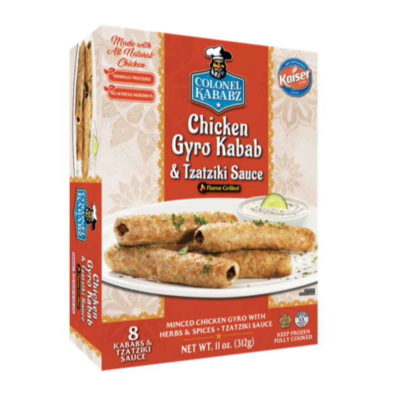 COLONEL Chicken Gyro Kabab & Tzatziki Sauce 12 x 312g Main Image