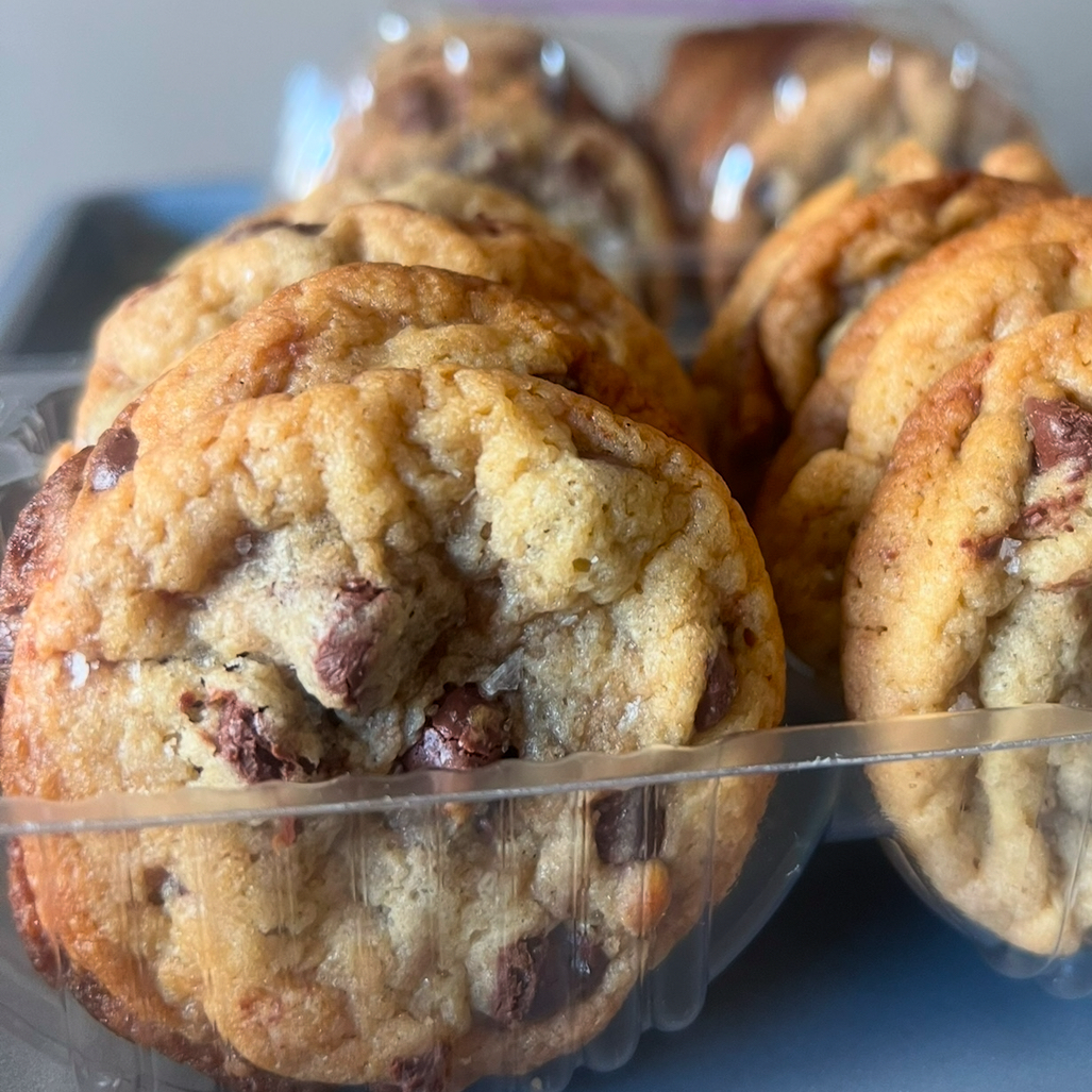 Salted Malted Chocolate Chip Cookies (1 Dozen)