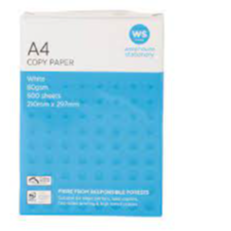 Plain White A4 Paper