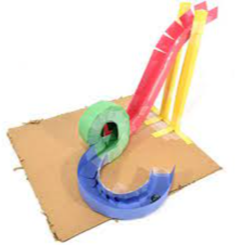 Paper Roller Coaster Instruction