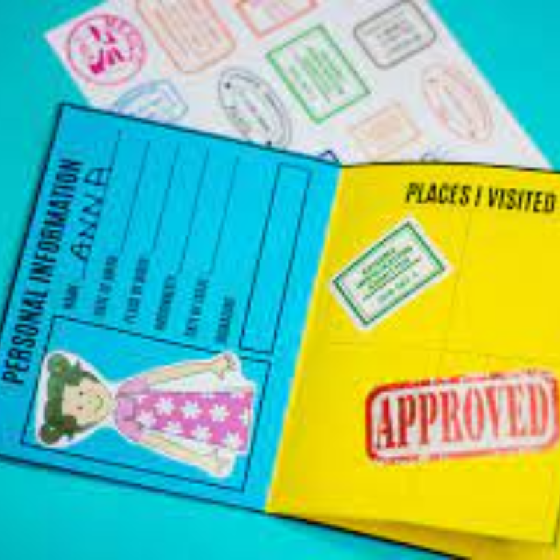 AROUND THE WORLD - Passport Template