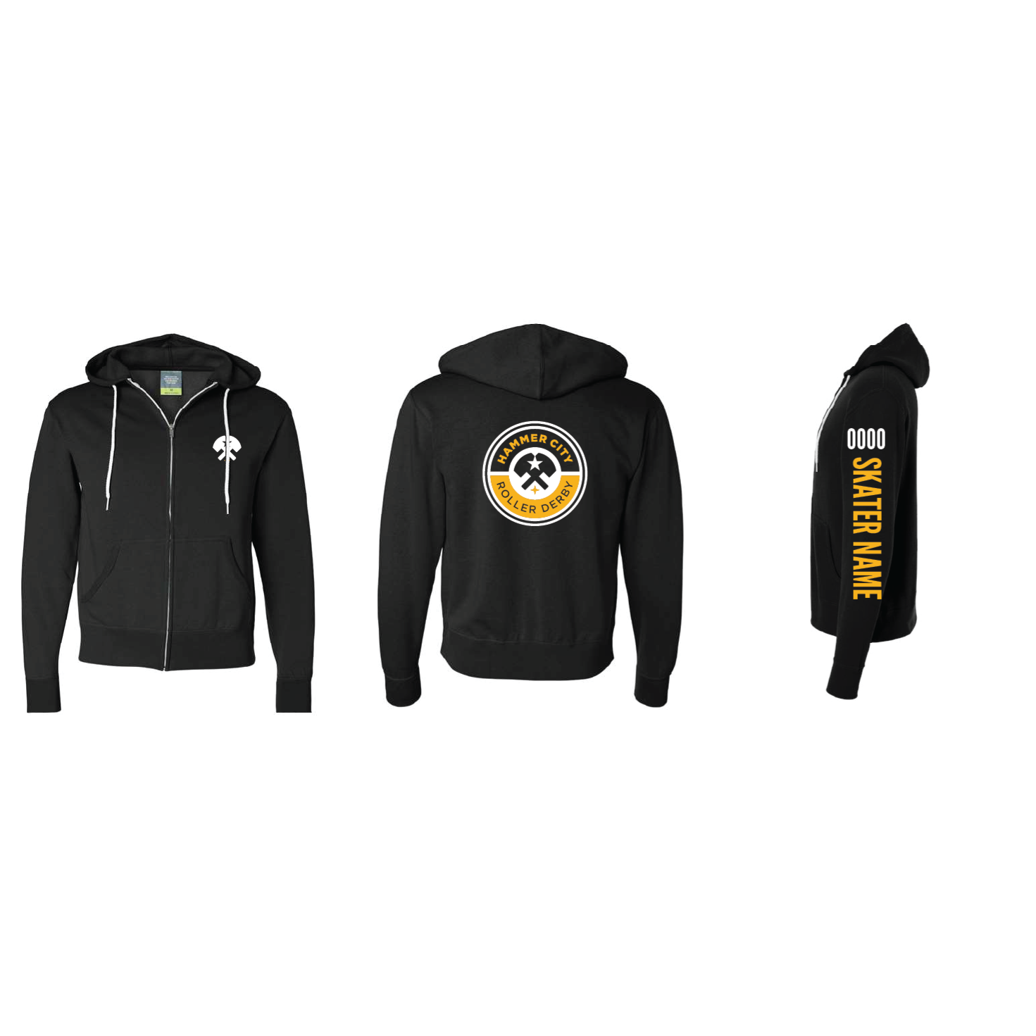 L00555 - Surfer - Adult Full Zip Hooded Sweatshirt 