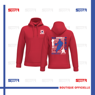 Sweat à capuche rouge - Hommes & Enfants 