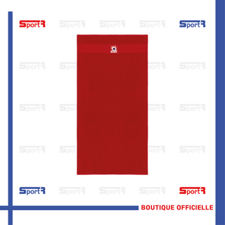 Serviette de bain rouge 