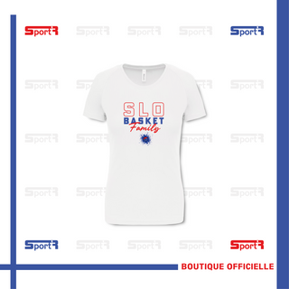 T-shirt polyester blanc - Femmes 