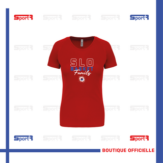 T-shirt polyester rouge - Femmes 