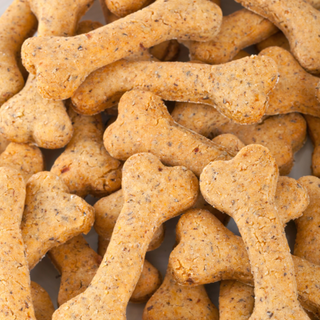 Galletas de mantequilla de maní para perros, grandes