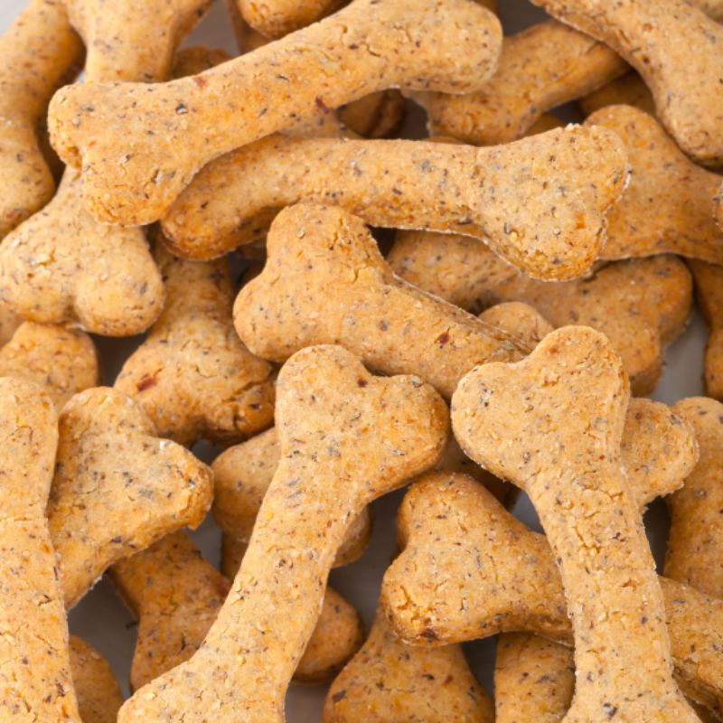 Galletas de mantequilla de maní para perros, grandes