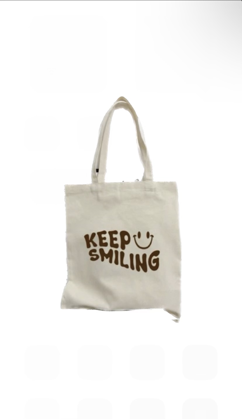 Keep-Smiling tote bag Main Image