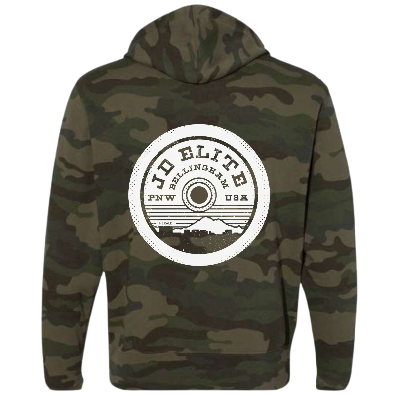 Lightweight Full-Zip Hooded Sweatshirt (Camo)