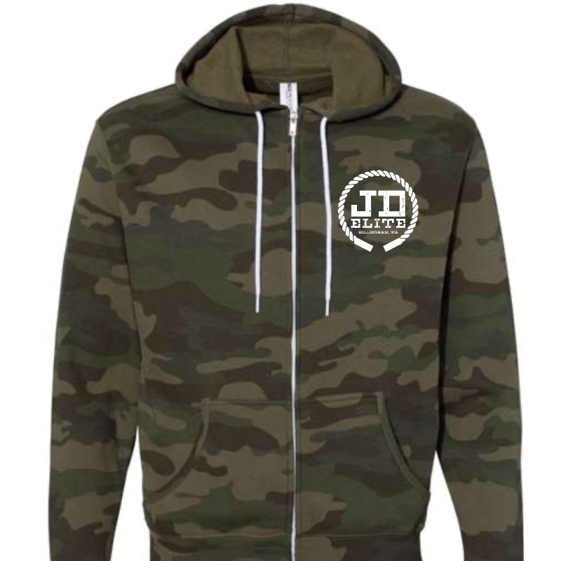 Lightweight Full-Zip Hooded Sweatshirt (Camo) - Thumbnail (Preview) 2