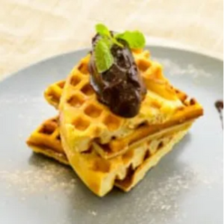 Chocnut and Goya Ganache Waffles