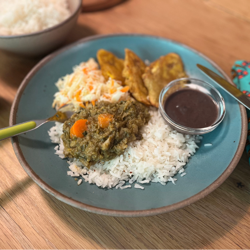 Haitian Legume and Rice (vegan, but can be made with meat) Large Image
