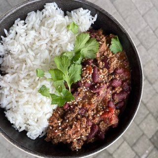 Chili Con Carne, riz basmati