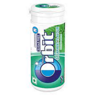 ORBIT SUGAR FREE SPEARMINT GUM 22 G MRP 50 (Pack of 6) Cost you 42