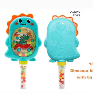 DINASOUR BEAD GAME WITH 8 G CANDY 12 PC