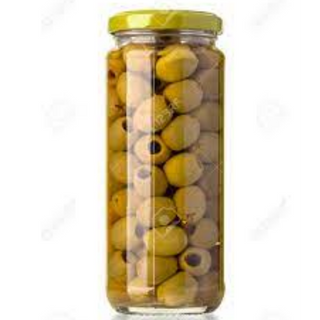 GREEN  OLIVES 450 G 250 MRP -