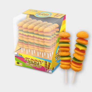 Burger gummy lolypop 24 pcs