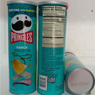 Pringles Ranch Flavored Potato Crisps, 165g