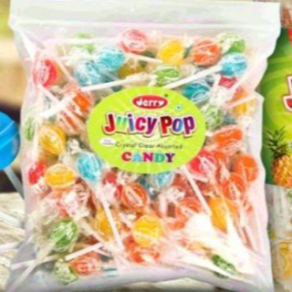 Juicy Pop Pouch 50pc MRP50 (cost you 0.7/pc)