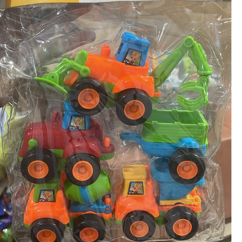 BUILDING TRUCKS SET OF 4 PCS Main Image