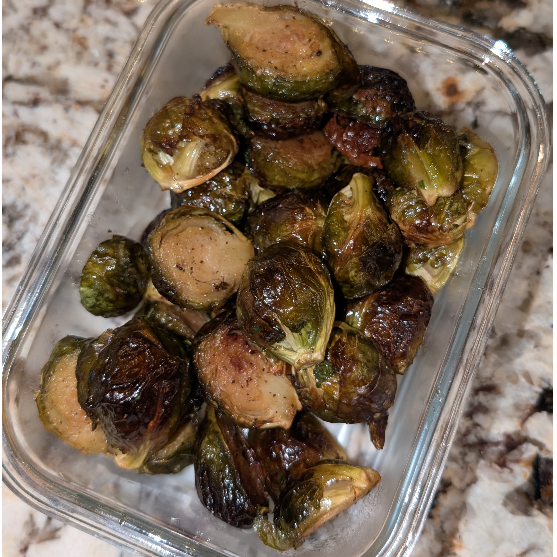 Maple Roasted Brussels