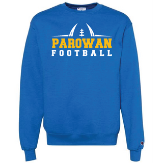 Blue Football Crew Sweatshirt