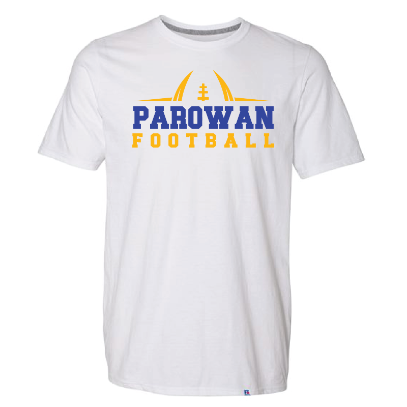 White Football T-Shirt Large Image
