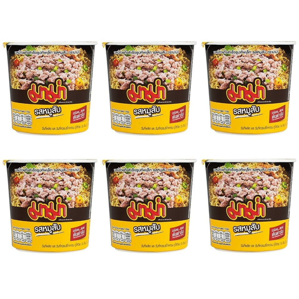 MAMA Minced Pork Cup Noodles 6Cups/pack Main Image