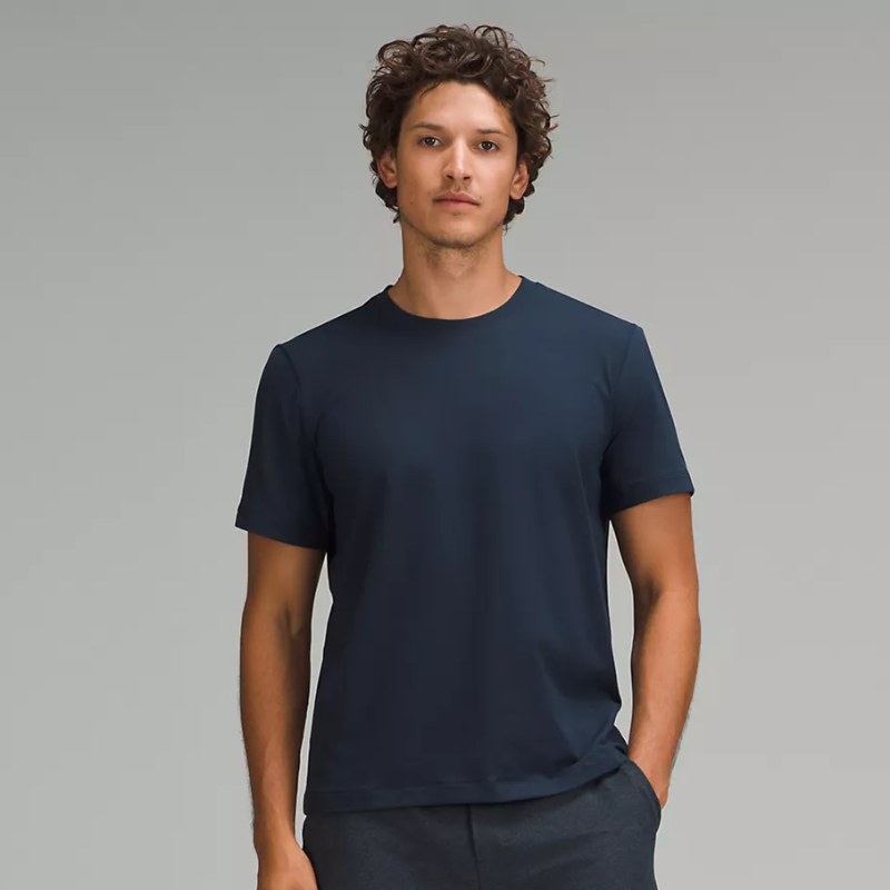 Soft Jersey Short-Sleeve Shirt - Navy