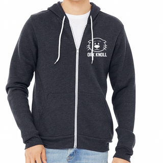 Unisex adult zip up hoodie (navy)