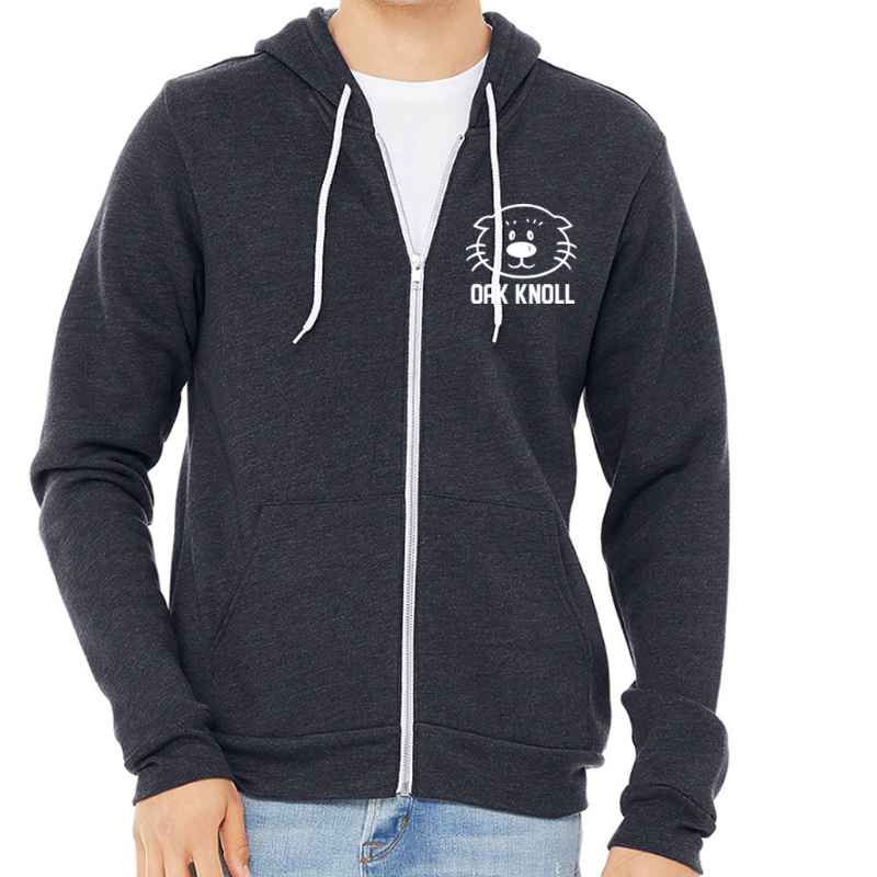 Unisex adult zip up hoodie (navy)