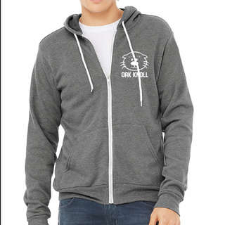 Unisex adult zip up hoodie (heather grey)