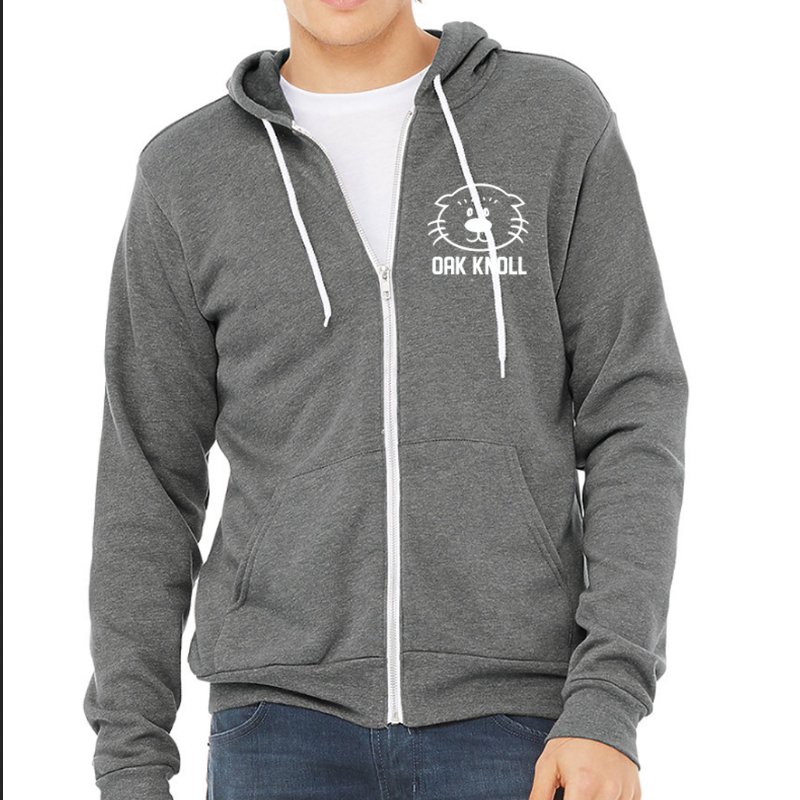 Unisex adult zip up hoodie (heather grey)