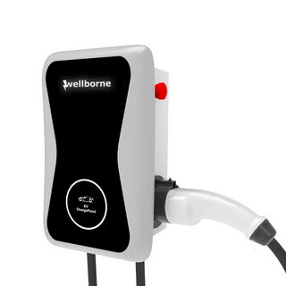 Borne Monophasée 7kW + RFID + Prise Pistolet 