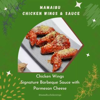 Chicken Wings Signature Baberque Sauce With armesan Cheese