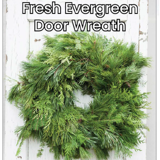 Evergreen Door Wreath