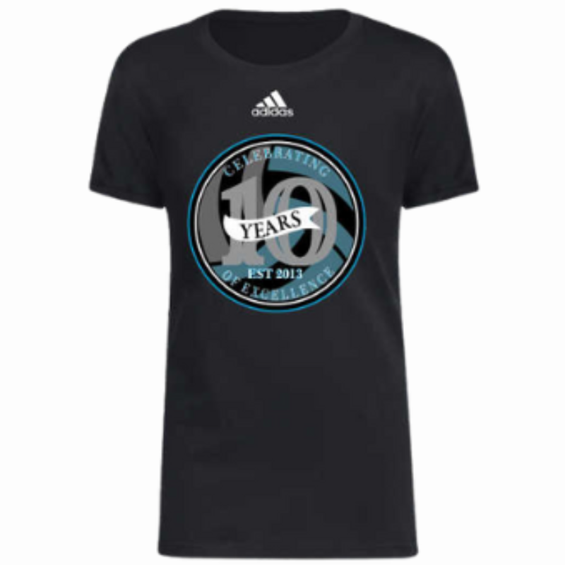 10 Yr Anniversary T-Shirt - BLACK