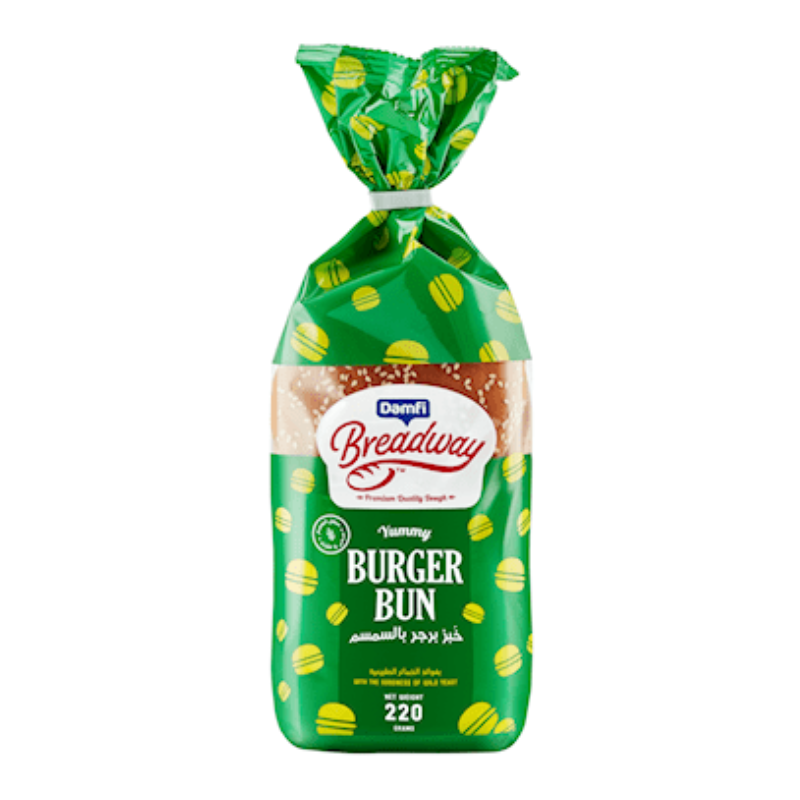 Breadway خبز برجر بالسمسم 4 قطع