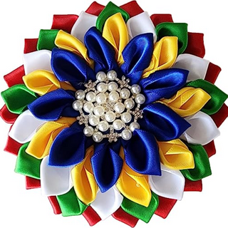 4.5" OES Flower Brooch